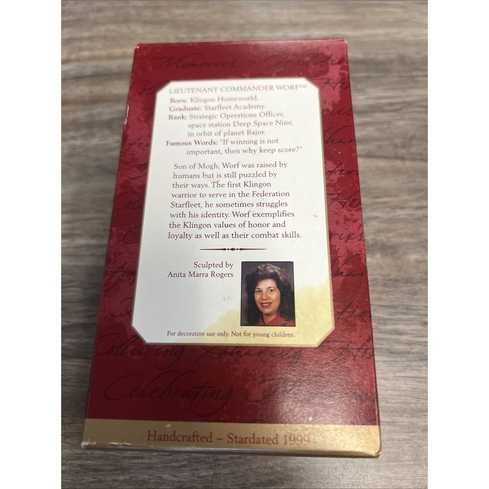 Star Trek Deep Space Nine - Worf - 1999 Hallmark Keepsake Christmas Ornament - Picture 3 of 8